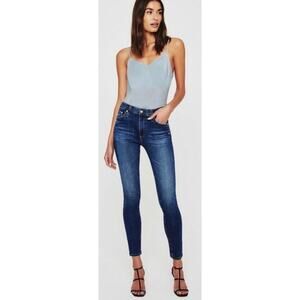AG Farrah Ankle High Rise Skinny Jeans Dark Wash 28